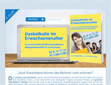 Tablet Screenshot of dyskalkulie-erw.de